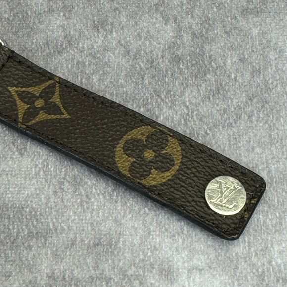Louis Vuitton Bracelet Hockenheim Brown Black Monogram Macassar M6141 Canvas - Picture 8 of 15